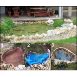 Lona para Lago Tanque Ornamental PP/PE: 13 x 6m Impermeável Sem toxinas para Reservatório de água potavel